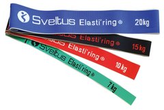 Набір гумок для фітнесу тканинних Sveltus Elasti'ring у коробці 4 шт (SLTS-0149)