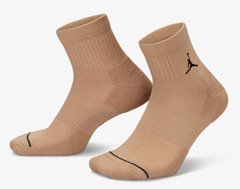 Носки Nike UJ ED CUSH POLY ANKLE 3PR 144 бежевый, коричневый, фиолетовый Уни 38-42