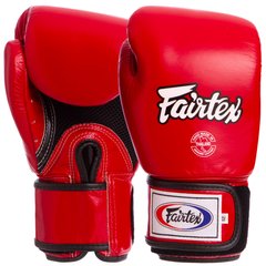 Перчатки боксерские кожаные на липучке FAIRTEX BGV1 (р-р 10-18oz, цвета в ассортименте)