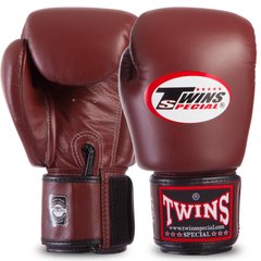 Перчатки боксерские кожаные на липучке TWINS BGVL3 (р-р 12-20oz, цвета в ассортименте)