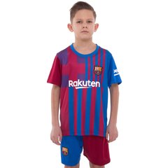Форма футбольна дитяча BARCELONA домашня 2022 SP-Planeta CO-3754 (р-р 20-28,6-14років, 110-155см, червоний-синій)