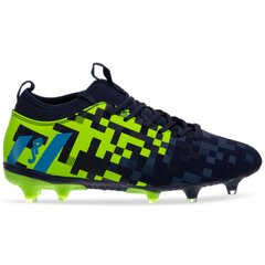 Бутсы футбольная обувь подростковая OWAXX JP01-BA-3 NAVY/SKYBLUE/L.GREEN размер 37-41 (верх-PU, подошва-RB, темно-синий-салатовый-голубой)