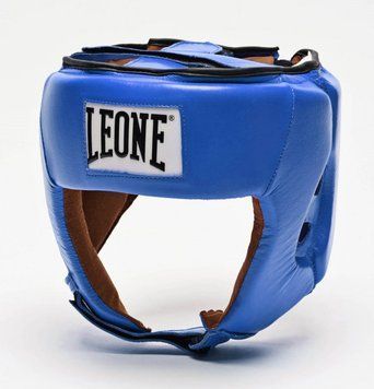 Боксерський шолом для змагань Leone Contest Blue L