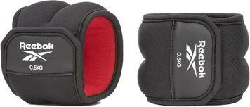 Утяжелители лодыжки Reebok Ankle Weights черный, красный Uni 1.5 кг
