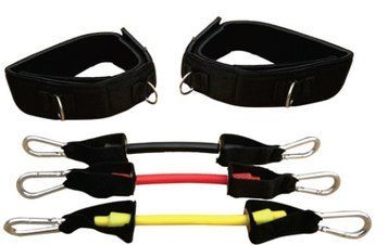 Еспандер латеральний універсальний Meta Stepper Ankle Resistance tube чорний, жовтий, червоний Уні O