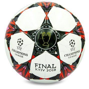 Мяч футбольный №4 PU ламин. LIGA CHAMPIONS 2018 FB-8265 (№4, 5 сл., сшит вручную)