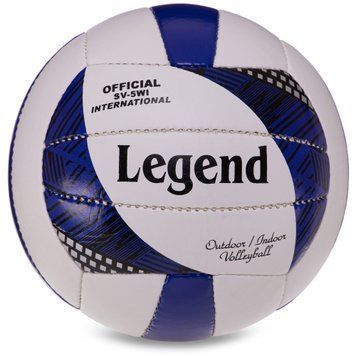 Мяч волейбольный LEGEND VB-3126 Белый-синий №5 PU