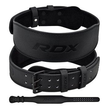 Пояс для тяжелой атлетики RDX 4 кожаный Full Black 2XL