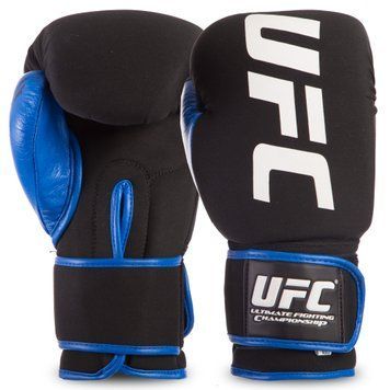 Бинти боксерські бавовна з еластаном UFC Contender UHK-69760 4,5м UFC Синій-чорний M(10 унцій)