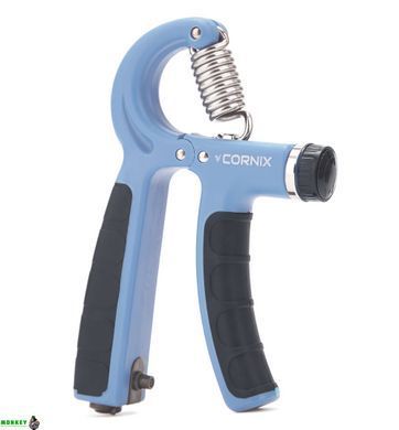 Эспандер кистевой Cornix 5-60 кг с регулируемой нагрузкой и счетчиком XR-0267 Sky Blue/Black