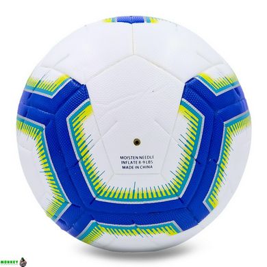 М'яч для футзалу PREMIER LEAGUE 2018-2019 FB-7272 №4 PVC клеєний білий-салатовый