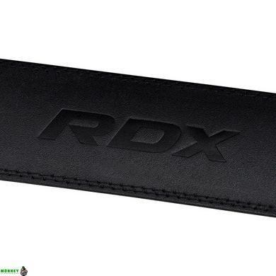Пояс для важкої атлетики RDX 4 шкіряний Full Black 2XL
