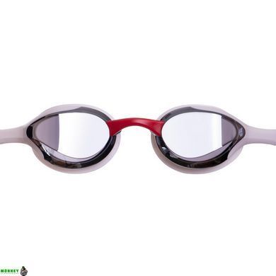 Очки для плавания MadWave ALIEN Mirror M042728 Красный-серый