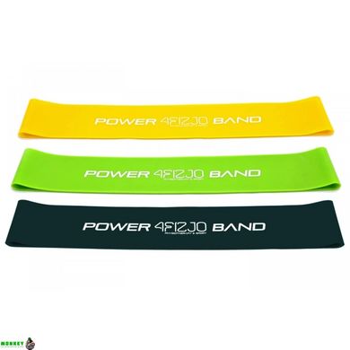 Резинка для фитнеса и спорта (лента-эспандер) 4FIZJO Mini Power Band 3 шт 5-20 кг 4FJ0008