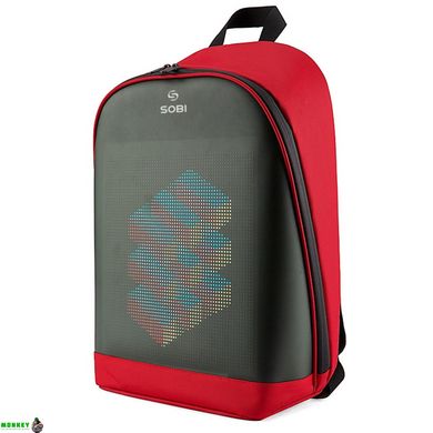 Рюкзак Sobi Pixel Plus SB9707 Red із LED екраном