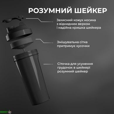 Шейкер спортивний Smartshake Lite 1000ml Glossy-Navy Blue