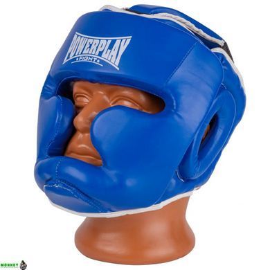 Боксерський шолом тренувальний PowerPlay 3100 PU Синій XL