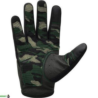 Перчатки для фитнеса RDX T2 Touch Screen Friendly Full Fingerf Army Green L