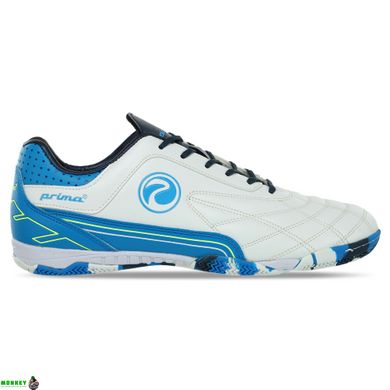Взуття для футзалу чоловіче PRIMA 210671-4 розмір 41-46 білий-блакитний