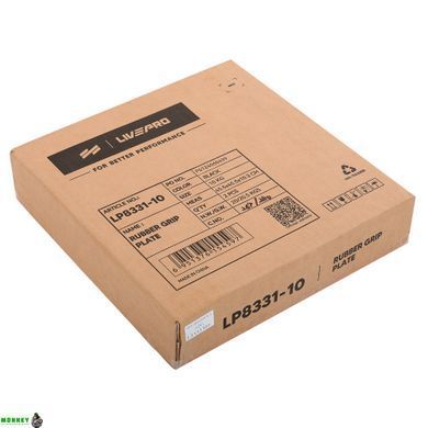 Бамперные диски резиновые Bumper Plates LiveUp LP8331-10 &oslash;50.5мм 10кг черный