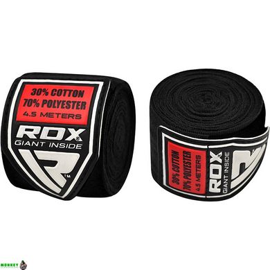 Бинты боксерские RDX Fibra Black 4.5m