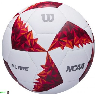 М'яч футбольний Wilson NCAA Flare wh/rd size 5
