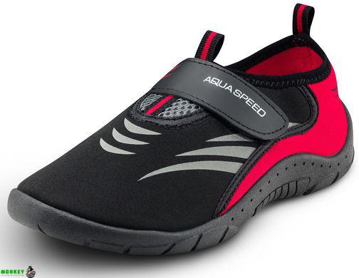 Аквашузи Aqua Speed ​​AQUA SHOE MODEL 27D 7625 чорний, сірий, червоний Уні 41