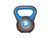 Гиря 3 кг LiveUp PLASTIC KETTLEBELL