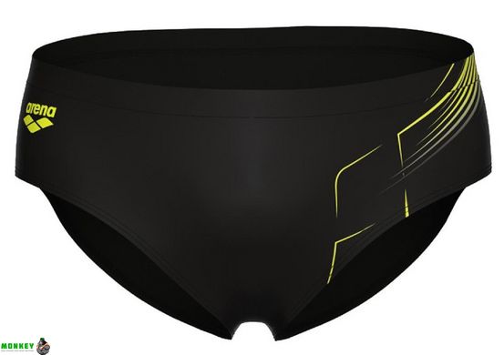 Плавки Arena DIVE SWIM BRIEF черный, желтый чел 100