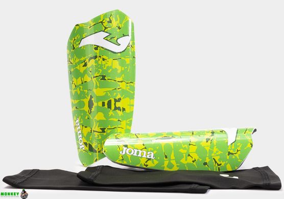 Щитки Joma SPARTAN зелений, жовтий Уні S (зріст 115-135 см)