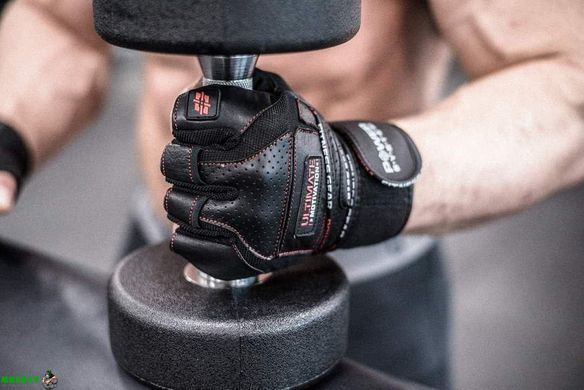 Рукавички для фітнесу і важкої атлетики Power System Ultimate Motivation PS-2810 Black Red Line L