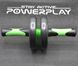Колесо для преса подвійне PowerPlay 4327 Dual-Core Ab Wheel Чорно-зелене