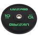 Бамперные диски резиновые Bumper Plates LiveUp LP8331-10 &oslash;50.5мм 10кг черный