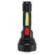 Ліхтарик ручний світлодіодний X-BALOG FL-078-9 (пластик, 9 LED, COB, USB-вхід, р-р 16,3 х6, 3см, чорний)