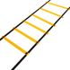 Координационная лестница дорожка для тренировки скорости SP-Sport C-4893 3м черный-желтый