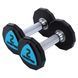 Гантели профессиональные с полиуретановым покрытием LiveUp LP8003-2 (2х2кг)