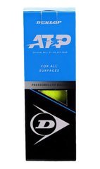 М'ячі для тенісу Dunlop ATP PRESSURELESS поштучно