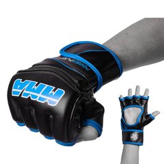 Перчатки для MMA PowerPlay 3055 черно-синие XL