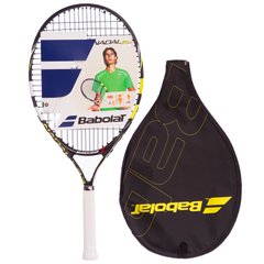 Ракетка для великого тенісу юніорська BABOLAT 140132-142 NADAL JUNIOR 23 чорний-жовтий