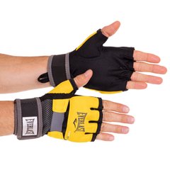 Перчатки-бинты внутренние гелевые из неопрена EVERLAST EVER-4355 HAND WRAPS (р-р M-XL, желтый)