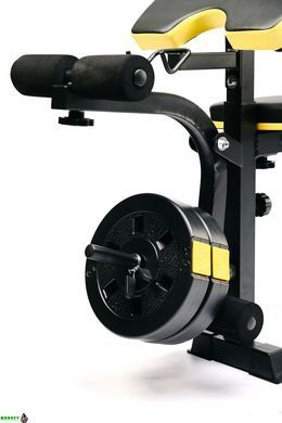 Набор Besport PowerPro 109кг с прямым грифом и скамьей WB-004