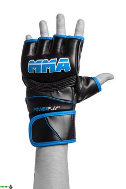 Рукавички для MMA PowerPlay 3055 чорно-сині XL