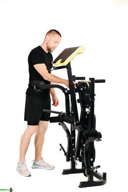 Набор Besport PowerPro 109кг с прямым грифом и скамьей WB-004