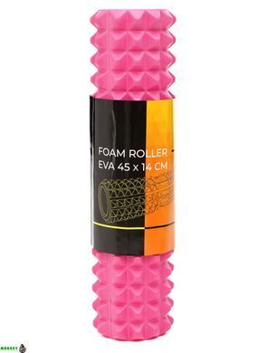 Масажний ролик Cornix EVA 45 x 14 см (валик, роллер) XR-0332 Pink