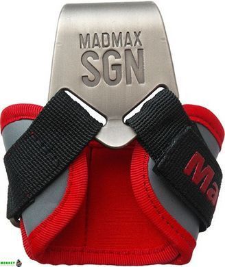Крюки для тяги на запястье MadMax MFA-330 Lat Hooks Antic silver/Grey/Red