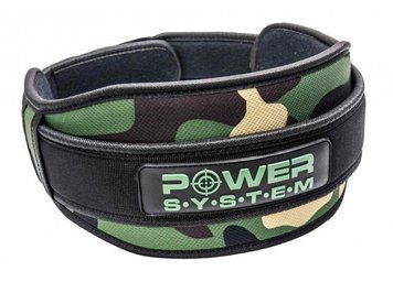 Неопреновий пояс для важкої атлетики Power System Predator PS-3220 Камуфляж XL