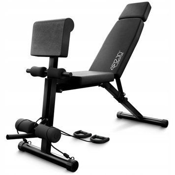 Скамья для тренировок 4FIZJO Pro универсальная, с партой Скотта Black (P-5905973405119)