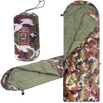 Спальный мешок (спальник) Springos 2 в 1 CS0041 +8 ...+20 &deg;C R Khaki/Green