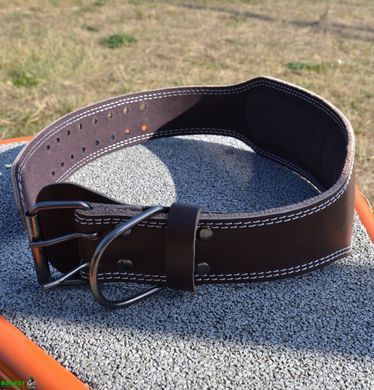 Пояс для тяжелой атлетики MadMax MFB-246 Full leather кожаный Chocolate brown L