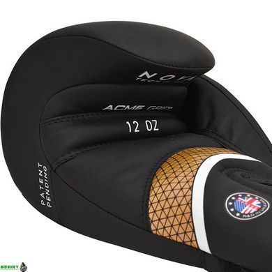 Боксерські рукавиці RDX AURA PLUS T-17 Black Golden 10 унцій (капа в комплекті)
